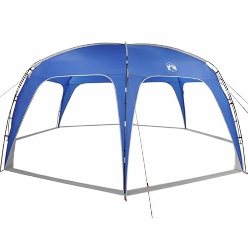 Tenda da festa blu azzurro, telaio impermeabile, poliestere 185T con rivestimento in poliuretano per giardino, campeggio ed eventi all'aperto, robusta e durevole