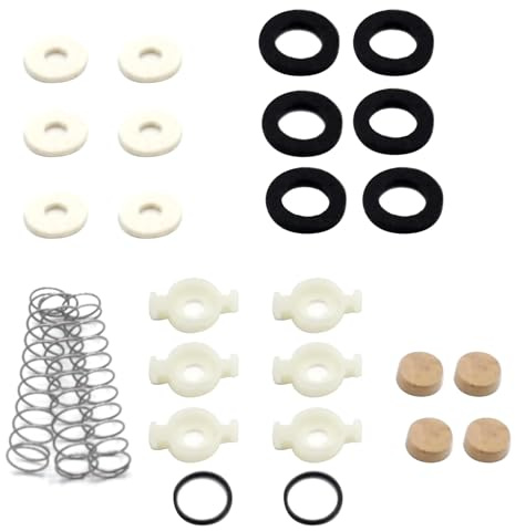 Trumpet Water Key Spit Valve Repair Kit with Felt Washers, Water Key Corks, Stop Rings, Valve Guides & Springs US