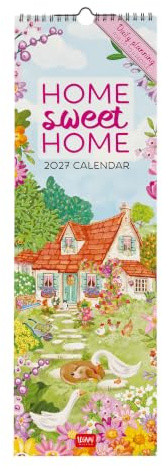 Legami - Calendario da Parete 2027, Home Sweet Home, 12 Mesi, 16 x 49 cm