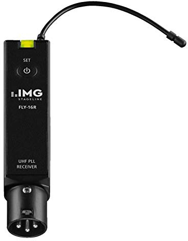 IMG STAGELINE FLY-16R 16-Kanal PA-Audio Funk-Empfänger für die analoge, kabellose Übertragung von Line-Audiosignalen in PA-Systemen, Funk-Receiver mit UHF-PLL Technologie, in Schwarz