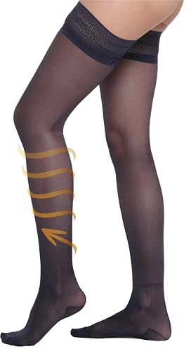 BeOnTop Kompressionsstrümpfe Damen Halterlose 70 und 140 Den - Halterlose Strümpfe Für Damen, Strumpfhosen Damen, Strumpfhosen Für Damen, Compression Socks, Socken Damen Gambetti - Made in Italy