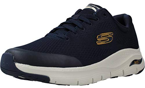 Skechers Men's Arch Fit Sneaker,Navy Textile/Synthetic/Trim,8.5 UK