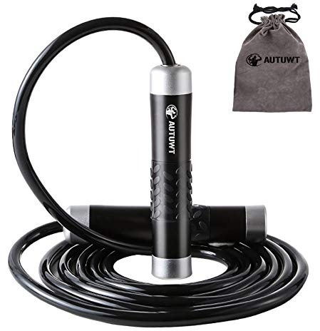Gewicht springseil 1LB,Aluminium Griff & 9mm Dicke Seil - Ideal Für Fitness, Gewichtsverlust, Crossfit, Boxen, MMA, Double Unders,Functional Core,Boxen Sport Training,Kinder und Erwachsene