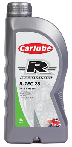 CarLube Triple R 5W-40 huile 100% synthétique R-TEC 28, 1 L