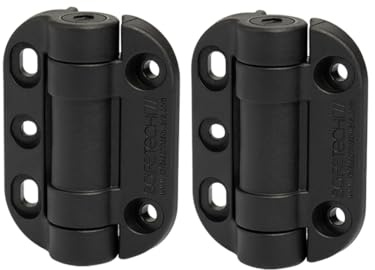 Safetech Hardware Bisagras de puerta de metal de cierre automático para valla de madera y aluminio, para jardín, piscina, tensión, ajustable, perfecto 99 libras