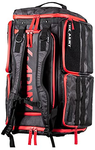 HK Army Expand Backpack Paintball Gearbag - Shroud Black/Red