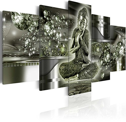 B&D XXL - Akustikbild 225x112 cm Bilder mit Akustikschaumstoff Hochleistungsschallabsorber Schallschutz Leinwandbild XXL 5 tlg Wandbild h-A-0053-b-o