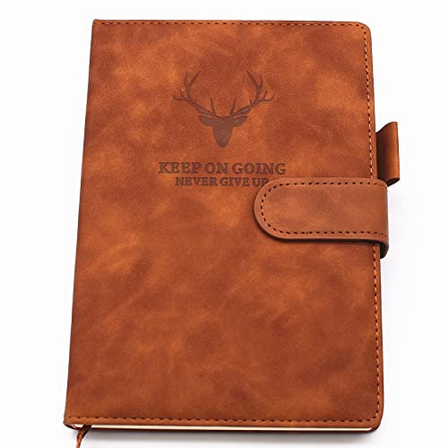 A5-Notizbuch, Hardcover, Executive-Notizbücher mit hochwertigem, dickem Papier, liniert, 21,6 x 14 cm, 360 Seiten, perfekt für Büro, Zuhause, Schule, Geschäft, Schreiben und Notizen (braun)