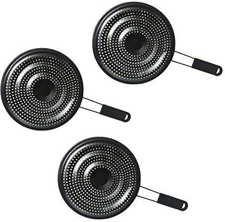 PNJB, Ring Pan Mat Hob Tagine Heat Diffuser for Induction Cooktop Adapter Plate, Flame Reducer Ring for Gas Stove, Glass Cooktop Converter Flame Guard (3 Pcs)