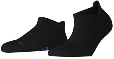 FALKE dam Ankelstrumpor Cool Kick Sneaker W Sn mjuk andningsbar snabbtorkande osynlig enfärgat 1 par, Svart Black 3000, 39-41