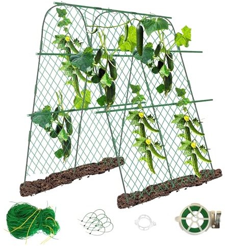 STFALI Treillis Plante Grimpante Exterieur 160 X 140 X 120 cm, Arche Potager, Treillis De Jardin, en Forme De U - en Métal, pour Fleurs Et Plantes Fruitières