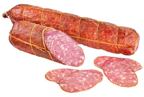 Almgourmet - Tiroler Alpenkräutersalami - 2 Stück je 340g - luftgetrocknete Salami mit Bergkräutern veredelt