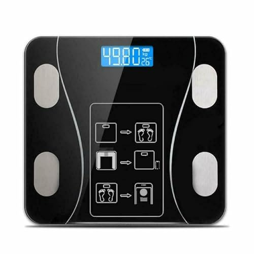 Bilancia Pesapersone Digitale Bluetooth Elettronica 180 kg Vetro