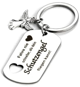 HEWJYDE Schutzengel schlüsselanhänger Am Schlüsselbund führerschein bestanden geschenk - Schlüsselanhänger auto Geschenkidee für Männer, Frauen und beste Freunde