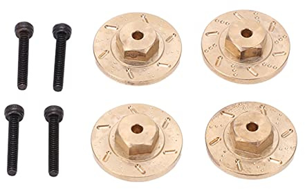 Drfeify Adaptateur de Contrepoids Hexagonal en Laiton, Poids de Roue, Améliore la stabilité et la maniabilité, Convient aux Voitures Mini Z, 4x4, 1/18 1/24 RC