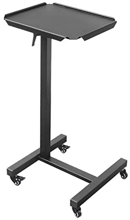 CWCQGH Trépied pour projecteur Support de projecteur Chariot sur Pied Étagère de projecteur Salon Salle de conférence Poulie Support de projecteur télescopique Support DJ Noir