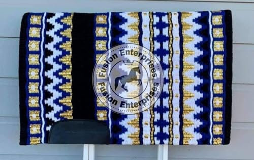 EQUIEMPRESS Sattelunterlage Western Show/Westernsatteldecke aus Neuseelandwolle, Top Wool Pad Sensor Flex (Anpassung möglich) A-140 (36 x 42)