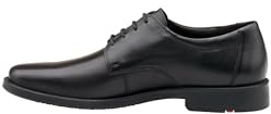 LLOYD Herren Schnürschuhe Core, Männer Businessschuhe,Schnuerer,straßenschuhe,Strassenschuhe,Schnuerung,Lace-up,Shoes,Low-tie, Black, 44 EU / 9.5 UK