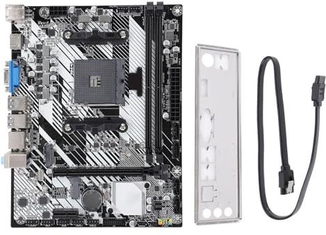 Scheda Madre per Computer A520M K, Scheda Madre da Gioco DDR4 ATX da 64 GB per CPU AM4 Dalla Prima Alla Quinta Generazione, NVME M.2, M.2 Wi-Fi, PCIe 3.0 X16, HDMI, VGA, SATA