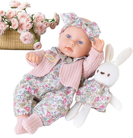 Generisch Realistisches Baby, Reborn Baby Lebensechte Puppe 30 cm, Beruhigendes Spielzeug Einschlafbegleiter Für Kinder Anlässe Mädchen Kleinkinder Schlafzimmerdekoration