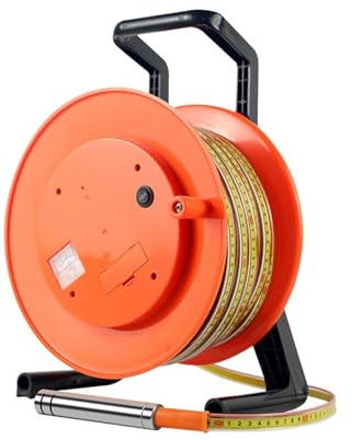 LTEJUMQ Détecteur de Profondeur d'eau de Puits, Jauge de Profondeur d'eau de Puits avec sonde en Acier Inoxydable, Voyant Lumineux, Affichage de Crête, Détecteur De Profondeur De Puits (10-300m)