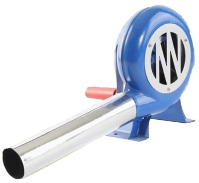 Manivela Herrero Forja Soplador, Parrilla del Encendedor del Carbón De La Fan, Soplador Manual Resistente para Barbacoa Forge(200W)