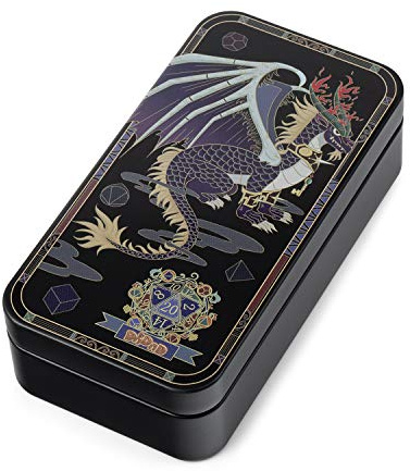 DNDND Metal Case With Foam for Dungeons and Dragons D&D Dice Storage