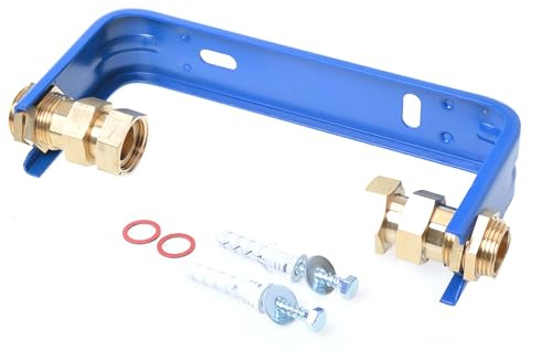 Aqbau Kit d'étrier de compteur d'eau avec raccord vissé pour compteur d'eau de 1 - Pour compteur d'eau 3/4 - Kit de raccordement pour compteur d'eau