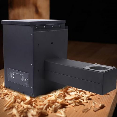 DPQYJPP BBQ-Pelletofen, elektrisches Holzpellet-Smoker-Grillteil, Pellet-Grillteil, Smoker-Trichter-Bausatz zum Grillen, Räuchern, Backen, Braten, Schmoren, Grillen