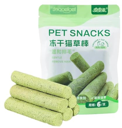Lot de 6 bâtons de dentition pour chats d'intérieur