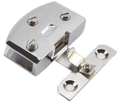 Türscharniere, Türbeschläge for Wohnhäuser, Scharnierplatte for Glastüren in Duschen, Drehscharniere, 2 Stück Scharniere/Glasklemmen/Clips aus Zinklegierung for Glastüren von 5–8 mm, ohne Löcher, Glas