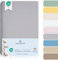 BARBONS Spannbettlaken für Baby/Kinderbett - 100% Jersey-Baumwolle Oeko-TEX Standard 100 Zertifiziert Bettlaken für Babybett (Hellgrau - 60x120cm / 70x140cm)