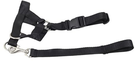 SWZEC Fruugo Halti Kopfhalsband Hundetraining Gehorsam Hören Sie auf, an der Leine zu ziehen, Keine Zuglösung (S,Schwarz)