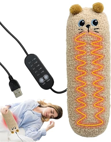 Beheizte Plüschtiere, Wärmekissen aus Plüsch, vielseitig einsetzbares Wärmekissen für Katzen, steckbares Wärmekissen | USB-Wärmekissen für Tiere mit Timer für Reisen
