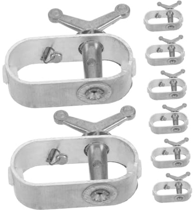 Hemobllo 8pezzi Argano Manuale Tenditore per Cavi Resistente Argano per Copertura Piscina Invernale Mini per Impieghi Gravosi Tenditore per Funi Robusto Morsetti per Copertura Piscina