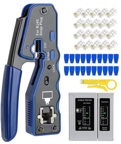 Strumento di crimpatura – Set Morsetti Cavi | Accessorio per uso domestico Automotive Industria Informatica Telefonia Officina Casa Professionale