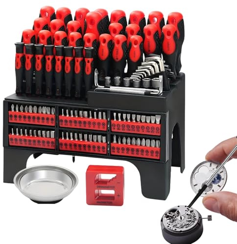 ETUCYNG Set Di Cacciaviti | Set di Strumenti Magnetici Manuali - Kit Di Riparazione Con - Per Computer Orologio Occhiali Elettrodomestici Automotive Casa Elettronico