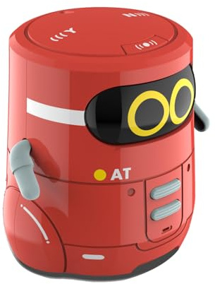 Leksaksrobot för barn – Programmerbar smart robotfigur, talande svarar på rörelse, praktiskt STEM-aktivitetsverktyg, miniatyr pedagogisk assistent svansattribut l