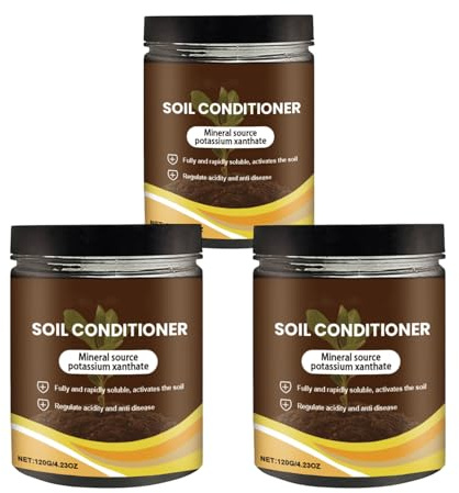 Soil Activator for Plants,Organic Soil Activator & Plant Fertilizer,Root & Growth Enhancer,Soil Revitalizer with Water-Soluble Mineral & Bone Meal Fertilizer,for Indoor & Outdoor Gardens (3PCS)