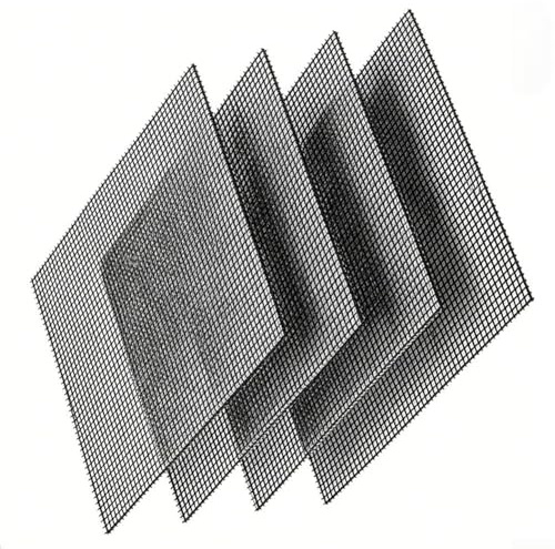 Lot de 4 tapis de barbecue antiadhésifs, en PTFE résistant à la chaleur pour grills électriques à gaz, charbon de bois et friteuses à air, feuilles de cuisson réutilisables noires 40 x 30 cm (noir 40