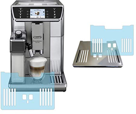3 x Schutzfolie für DeLonghi PrimaDonna ECAM 650.55 | 656.55.MS Tropfblech | Tassenablage | Abtropfblech | Kratzschuzt transparent
