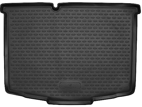 WALSER XTR Kofferraumwanne für Skoda Fabia 3 Schrägheck 2014-2018, 100% passgenaue Antirutschmatte Auto, Gummimatte Auto, Kofferraum Schutzmatte, Anti Rutsch Matte Gummi, Auto Gummimatten
