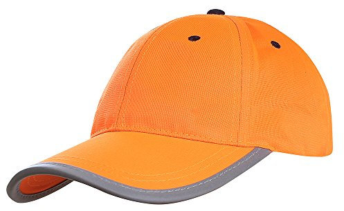 AYKRM Casquette de Basebal Orange Travail Réfléchissant