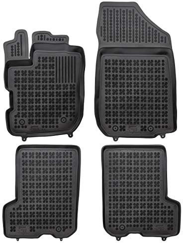 AZUGA Hohe Gummi Fußmatten mit Rand passend für Dacia Sandero II ab 2019-2020 AZ10300396 Automatten Gummimatten