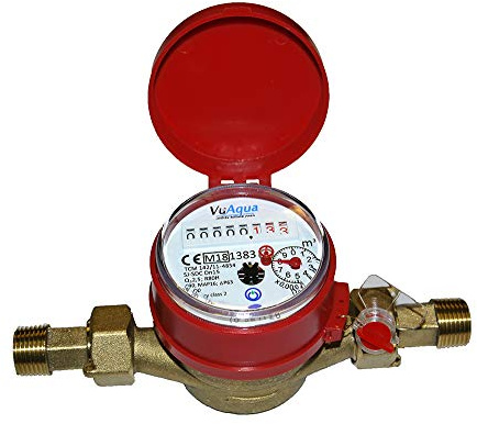 Single-Jet Hot Water Meter 3/4 BSP (20mm) with Pulse