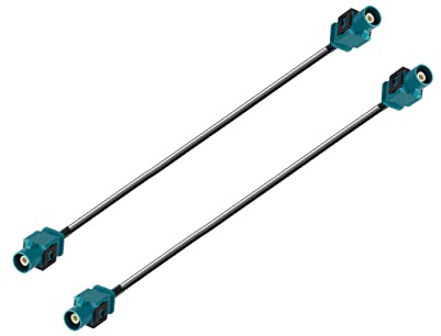 Vecys Fakra Z Kabel Fakra Z Verlängerungskabel für Fahrzeugantennen Stecker RG174 15 cm für Auto Stereo DAB Antennen GPS Navigationssystem Antenne (2 Stück)