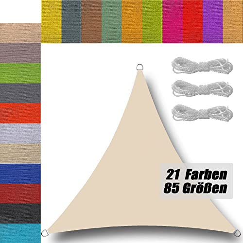 vela ombreggiante telo ombreggiante per esterno triangolare Impermeabile tenda a vela da giardino telo ombreggiante vela telo tenda tende da sole parasole per esterno da giardino grigio