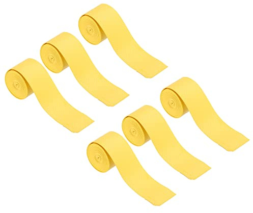 PATIKIL Tambor Palo Cinta Tambor Palillo Agarres Tambor Palillo Envoltura Antideslizante 6uds 1 Ancho 3.3 Pies para Tambor Percusión Batería Accesorios Amarillo