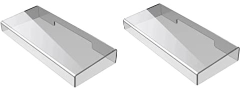 Yardwe Transparente Tastaturabdeckung Aus Acryl Schutzabdeckung Für Computer Tastatur Gegen Staub Und Wasser Abnehmbar Und Waschbar Für Desktop Und Mechanische Tastatur 2 Stück