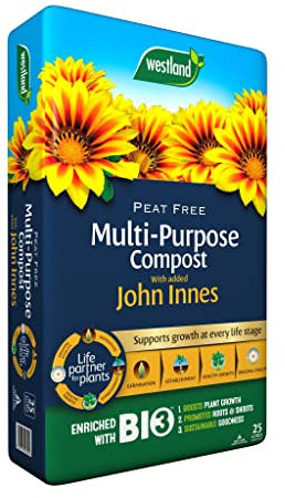 25L Multi Purpose with John Innes Compost Peat Free, Gardening Soils for Outdoor and Indoor Planting, Small to Large Plants - Promotes Rooting Promotes Rooting & Healthy Growth